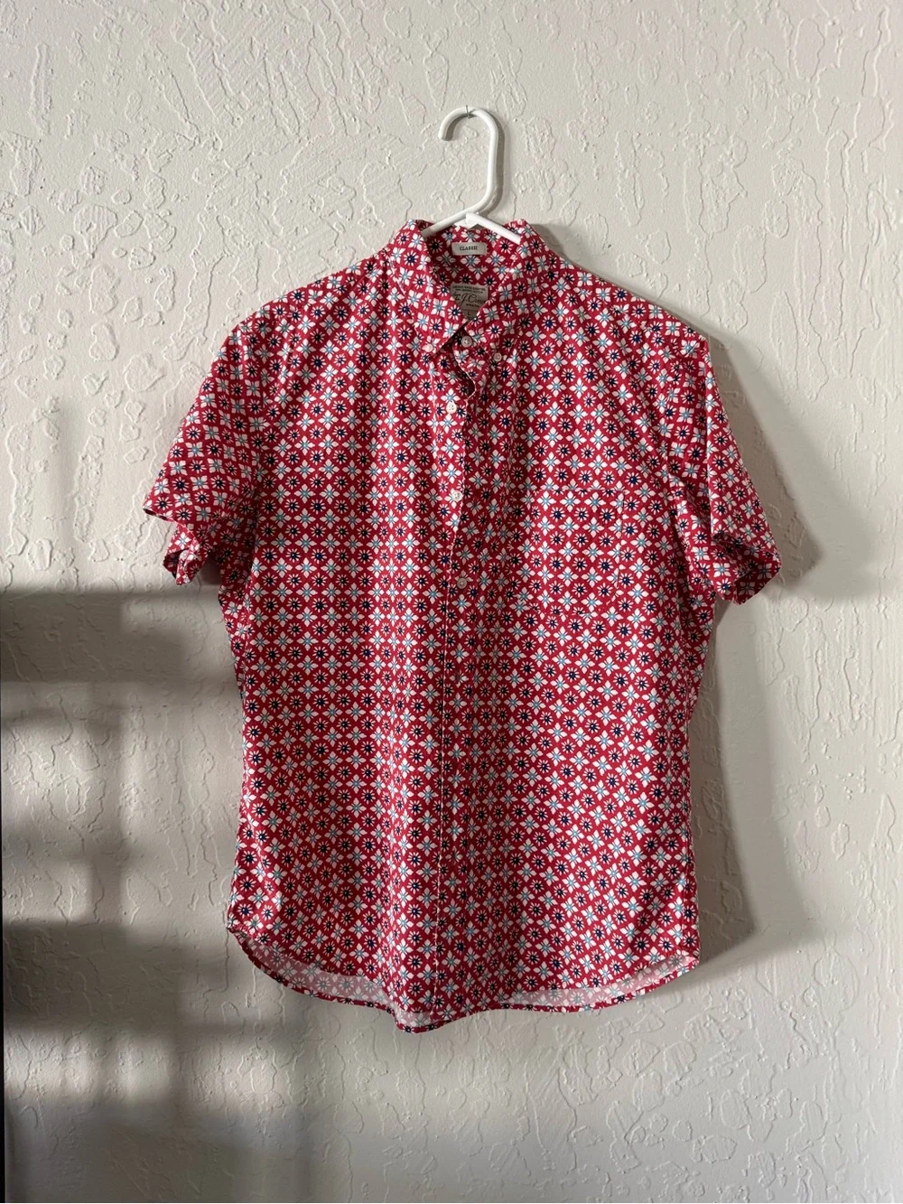 J. Crew men’s Short-Sleeve Button-Up Shirt L